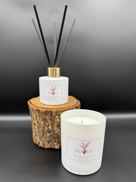 Roots Scented Reed Diffuser - Sandalwood & Cedar