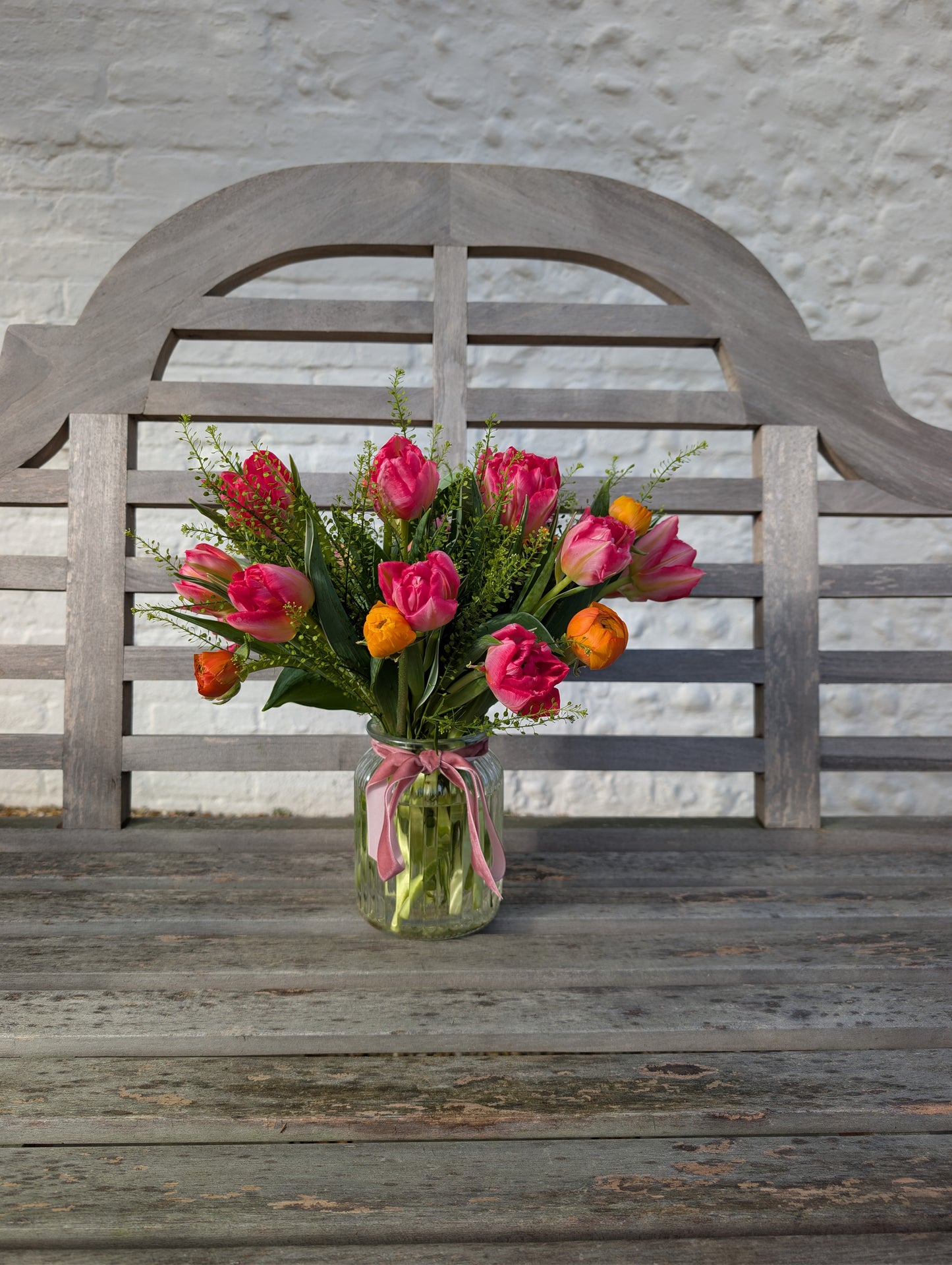 Spring Tulip Vase Arrangement