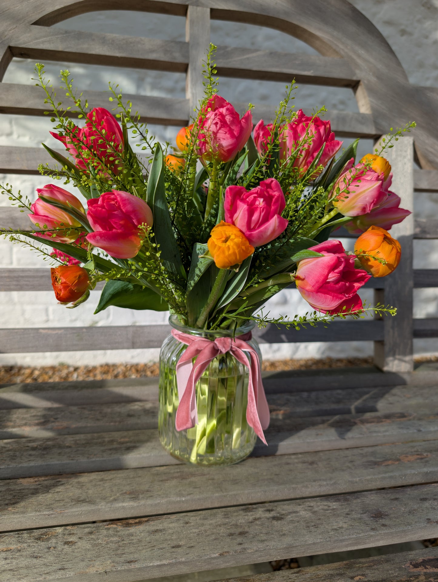 Spring Tulip Vase Arrangement